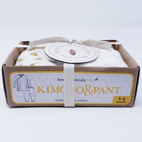 BURT'S BEES Kimono Shirt & Pants Organic Cotton - Picture 2 of 8